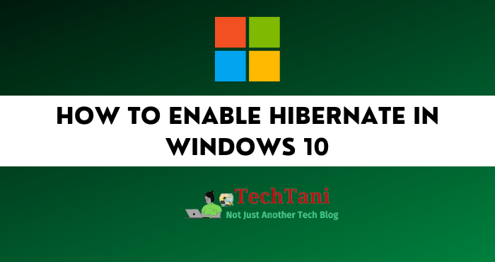How to Enable Hibernate in Windows 10