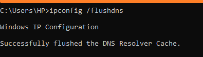Delete Cache DNS (Flush DNS)