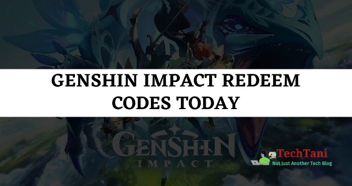 Genshin Impact Redeem Codes Today