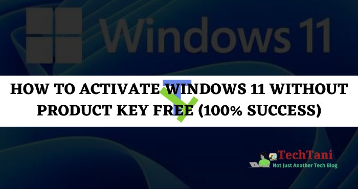 How to Activate Windows 11 Without Product Key Free (100% Success)