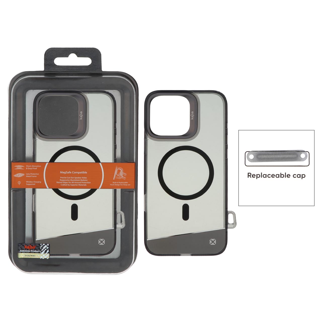 قاب اورجینال Kajsa Trans Shield شفاف MagSafe مدل Apple iPhone 16