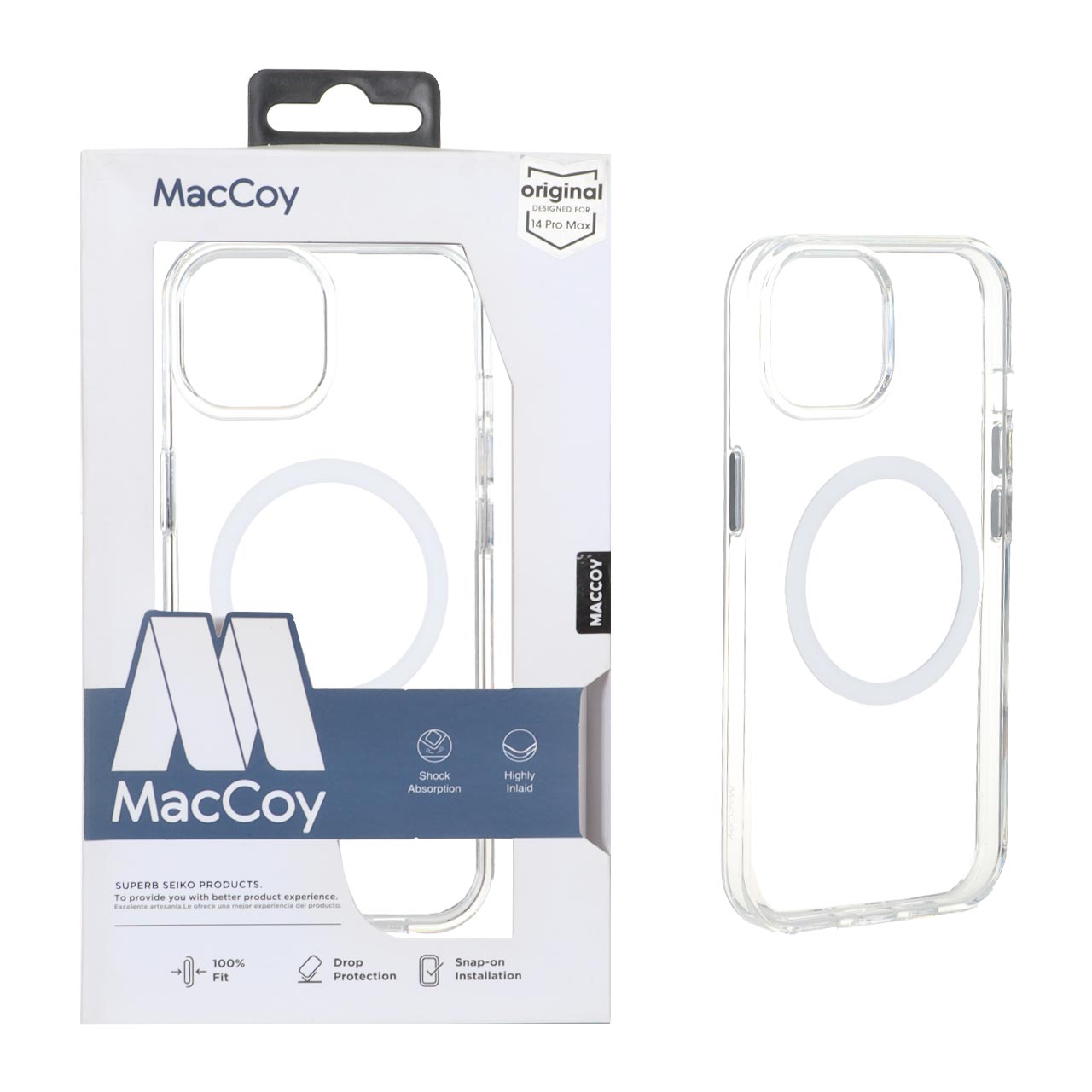 قاب اورجینال MacCoy شفاف Magsafe مدل Apple iPhone 15 / iPhone 14 /