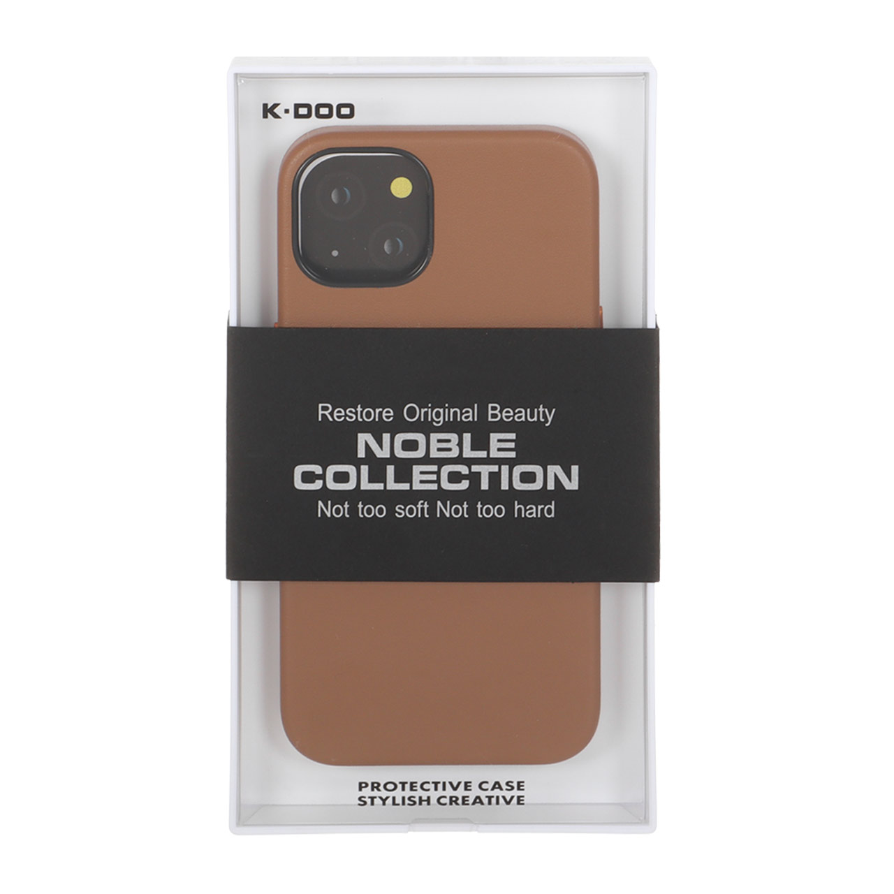 قاب Original Kdoo Noble مدل Apple iPhone 13 / iPhone 14 - قهوه ای (پک دار)