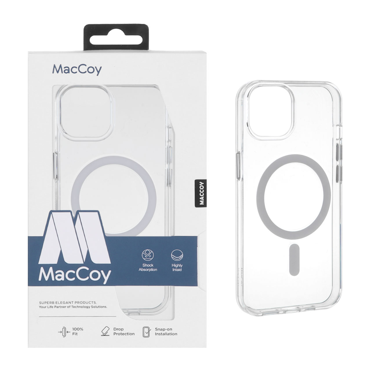 قاب اورجینال MacCoy شفاف Magsafe مدل Apple iPhone 13 / iPhone 14 - پک