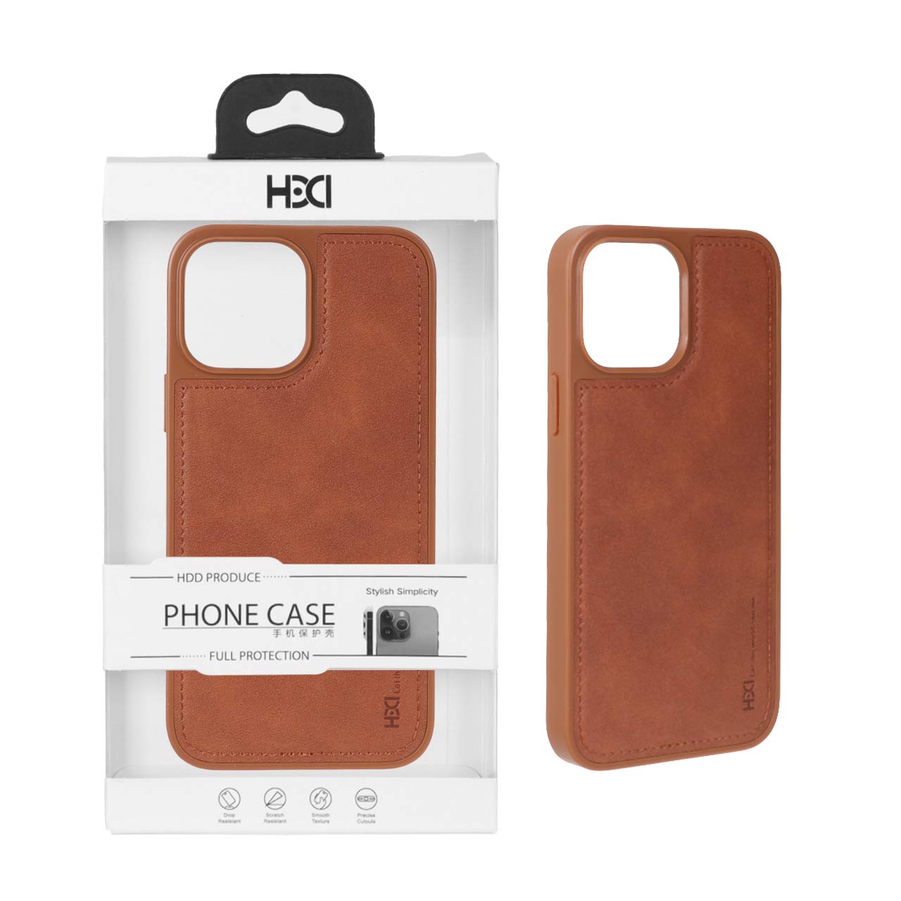 قاب اورجینال HDD دوخت دار Apple iPhone 13 Pro Max - صحرایی (پک دار)