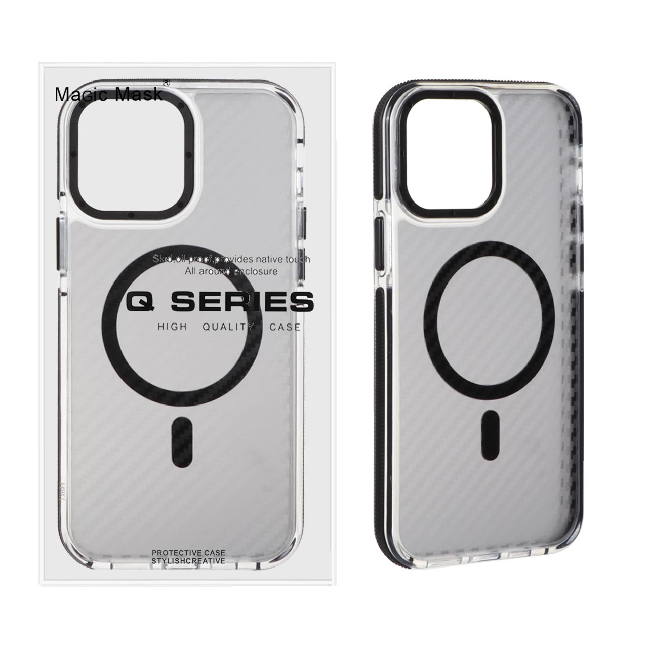 قاب اورجینال Q Series پشت کربن MagSafe مدل Apple iPhone 13 Pro