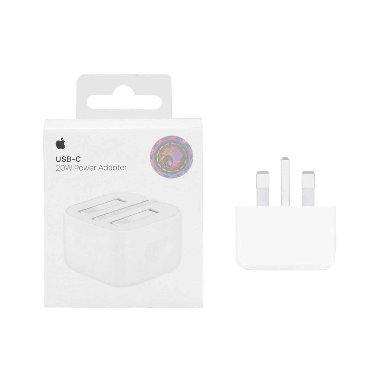 شارژر دیواری اپل 3 پین 20W - B/A - سفید - اورجینال