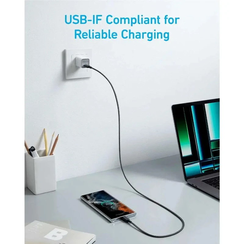 کابل USB-C انکر مدل A81F5H11 طول 0.9 متر