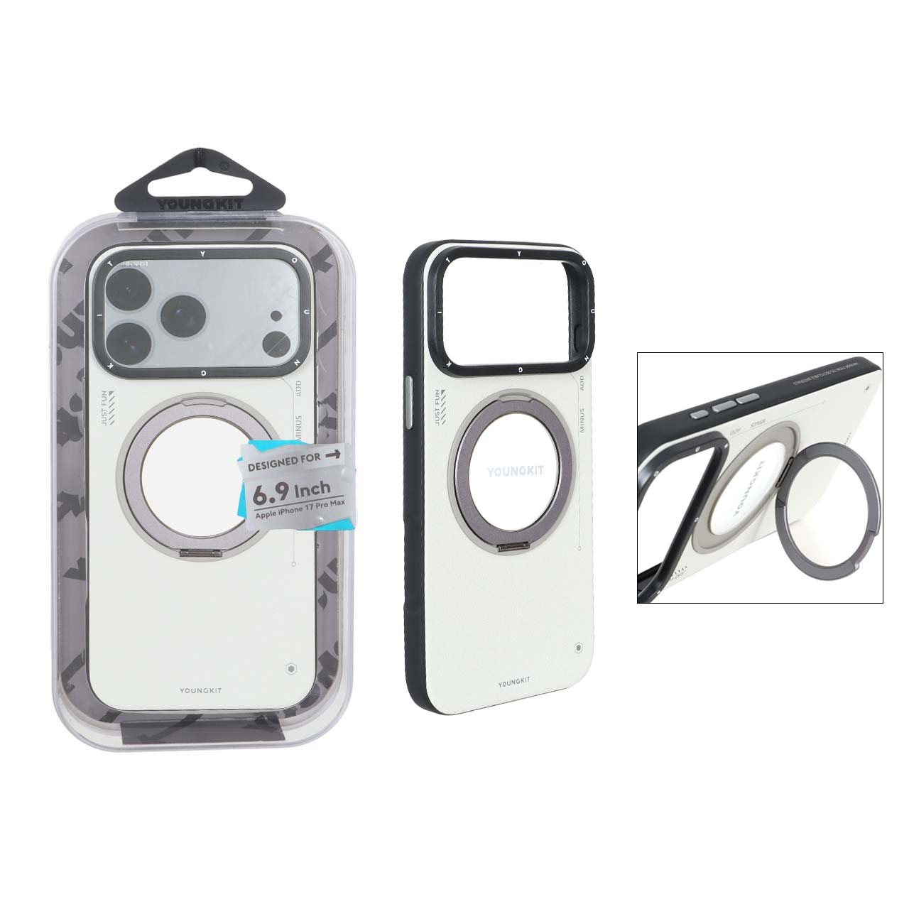 قاب اورجینال YoungKit Magsafe لوپ استندشو Apple iPhone 17 Pro Max