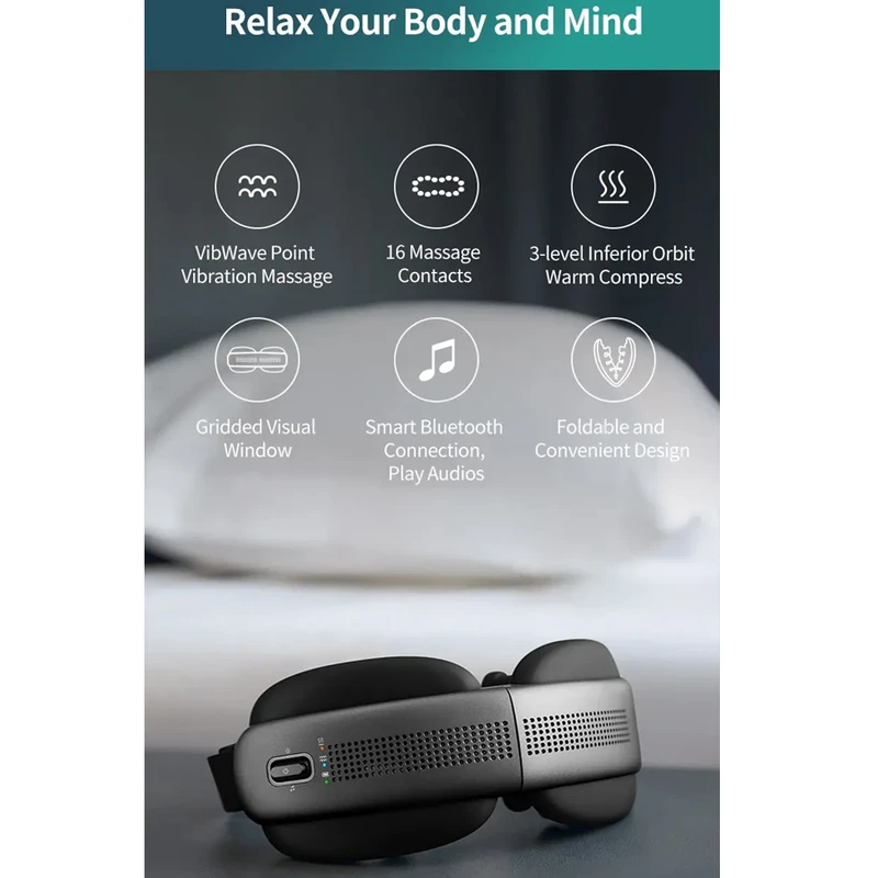 ماساژور چشم Philips PPM2522 Eye Mask Massager Gray اورجینال