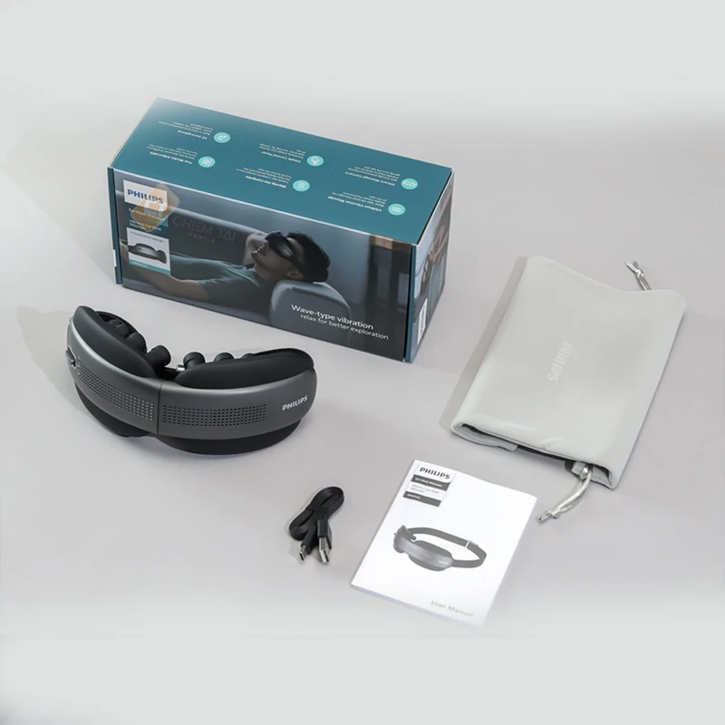 ماساژور چشم Philips PPM2522 Eye Mask Massager Gray اورجینال